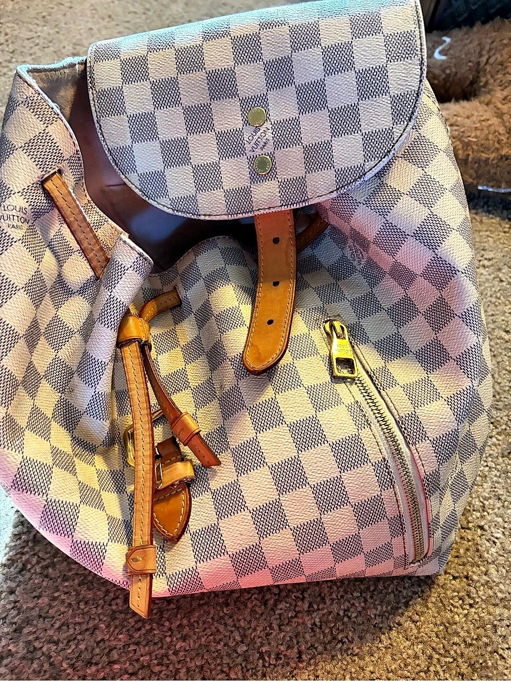 Louis Vuitton Authentic Damier Azur backpack